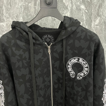 Chrome Hearts Zip Up Hoodie K5028