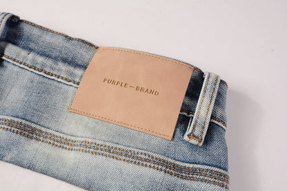 PURPLE New Purple Personality Fashion Jeans 9038