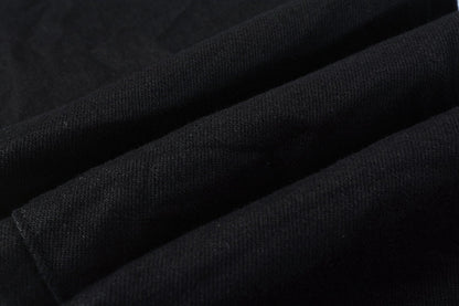 PURPLE Men Streetwear Skinny Jeans Black Wash with Clean Minimalist Style 9023
